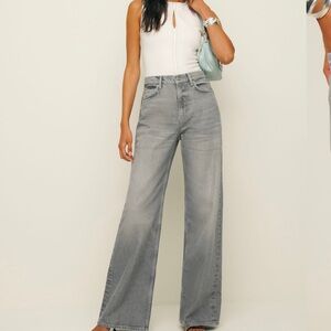 Reformation Cary High Rise Slouchy Wide Leg Jeans Sz 28